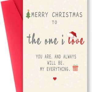 Romantic Christmas Card for Wife Husband, Christmas Gifts for Wife Husband